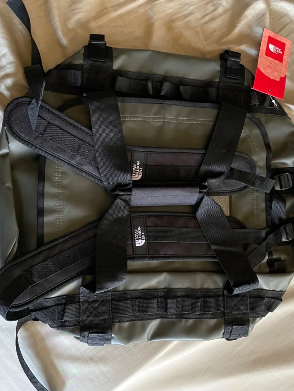 The North Face Base Camp Duffel Bag Small 50 Liters 50L New TNF backback Green